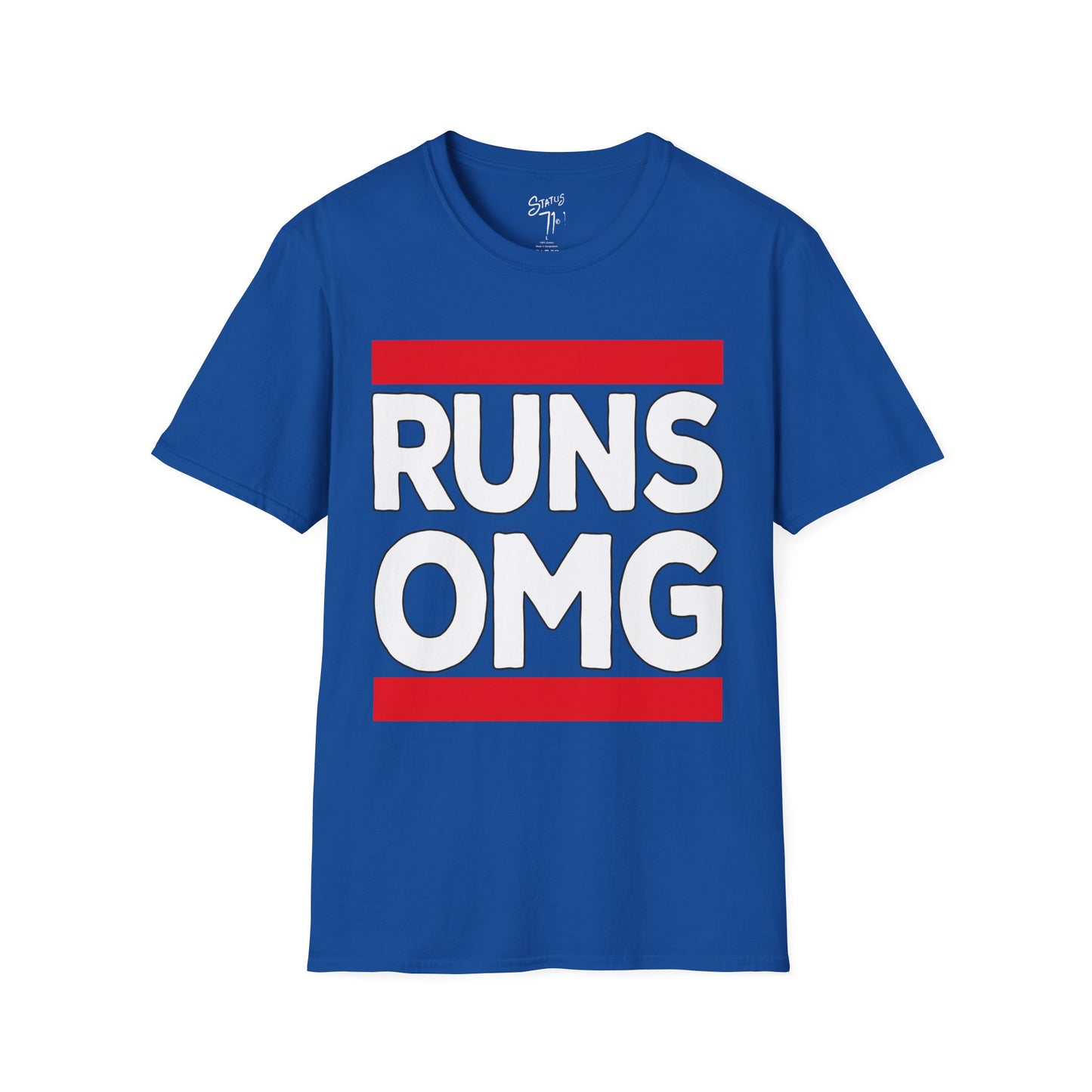 RUNS OMG Old Skool Rap Joke Tee — Vintage Hip Hop Graphic T-Shirt