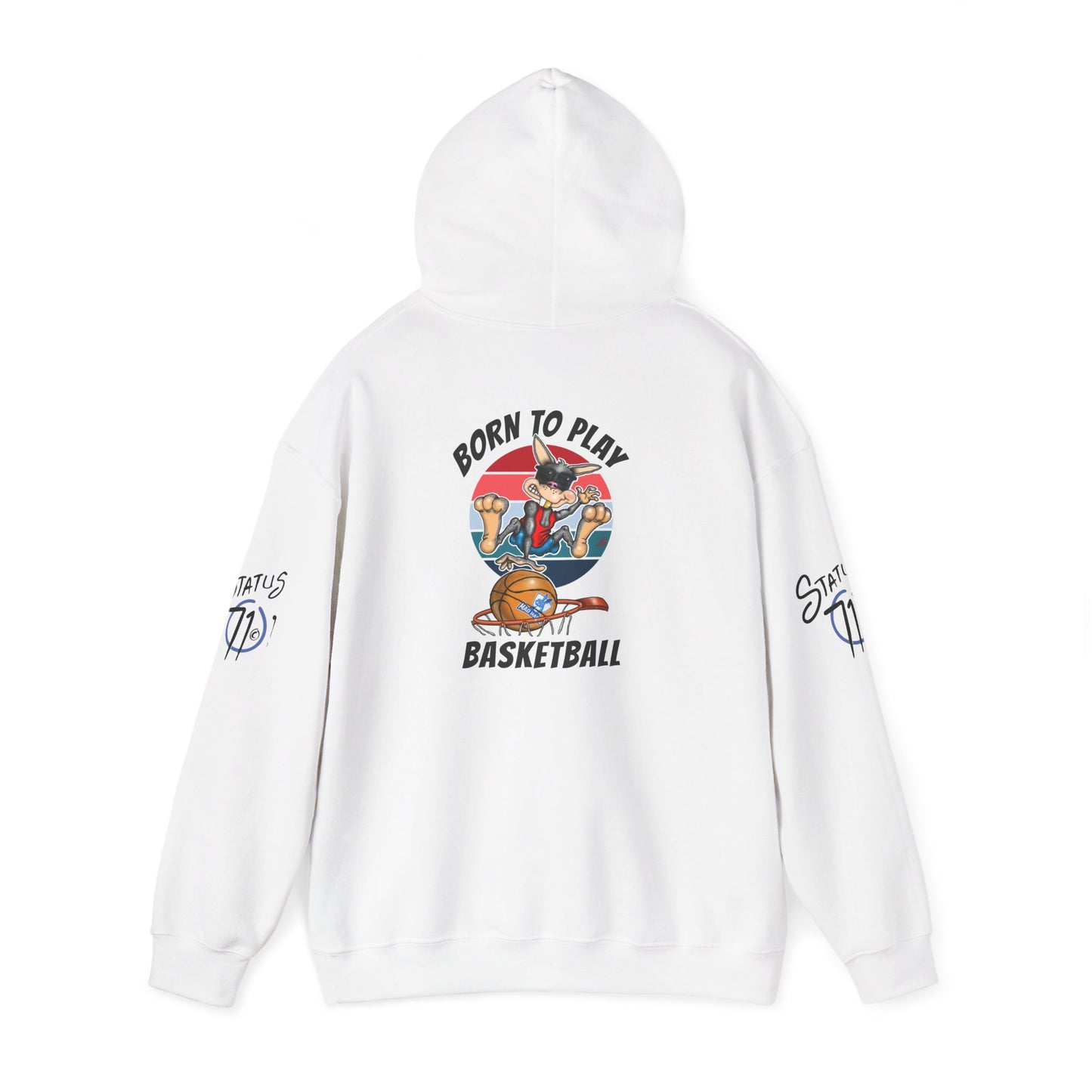 Basketball Rabbit Slam Dunk Hoodie — Born to Play Basketball Streetwear