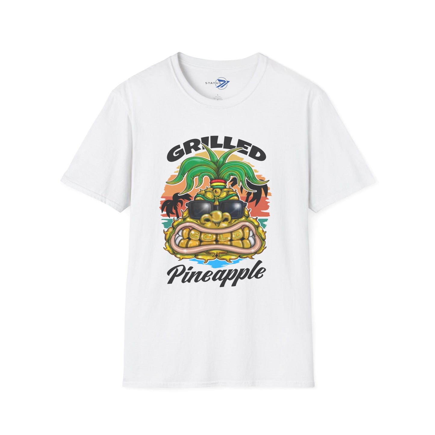 Grilled Pineapple T-Shirt – Retro Tropical BBQ Tee