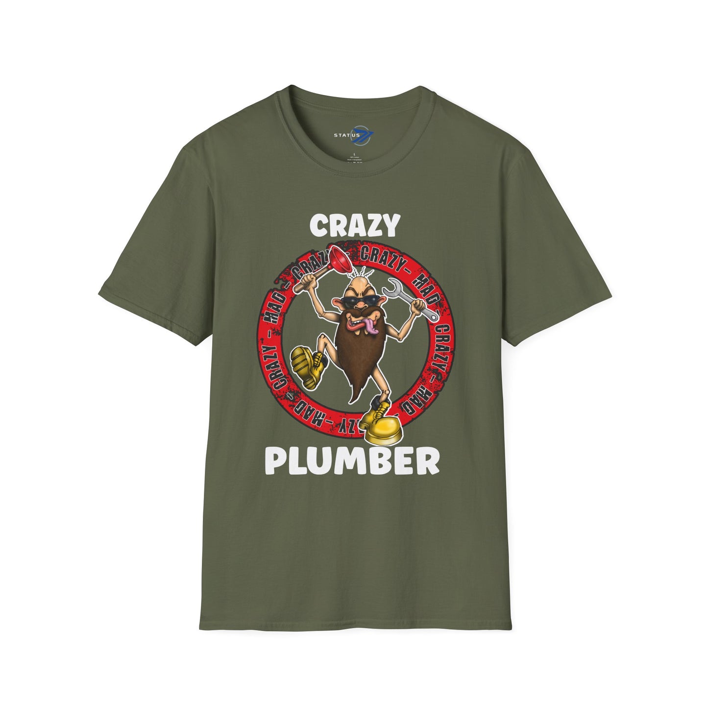 Crazy Plumber T‑Shirt — Funny Plumber Gift Tee
