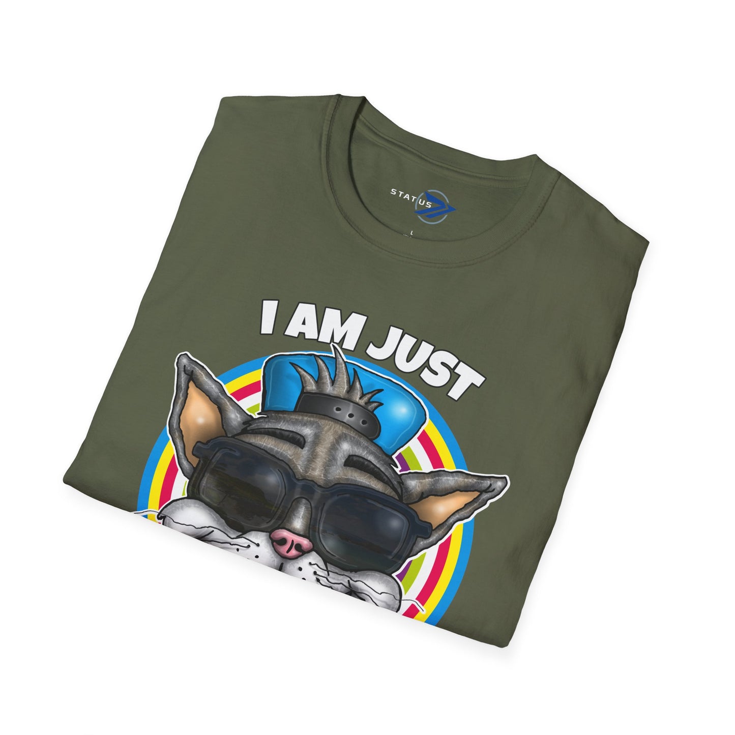 I Am Just PAWESOME Cat Graphic T-Shirt