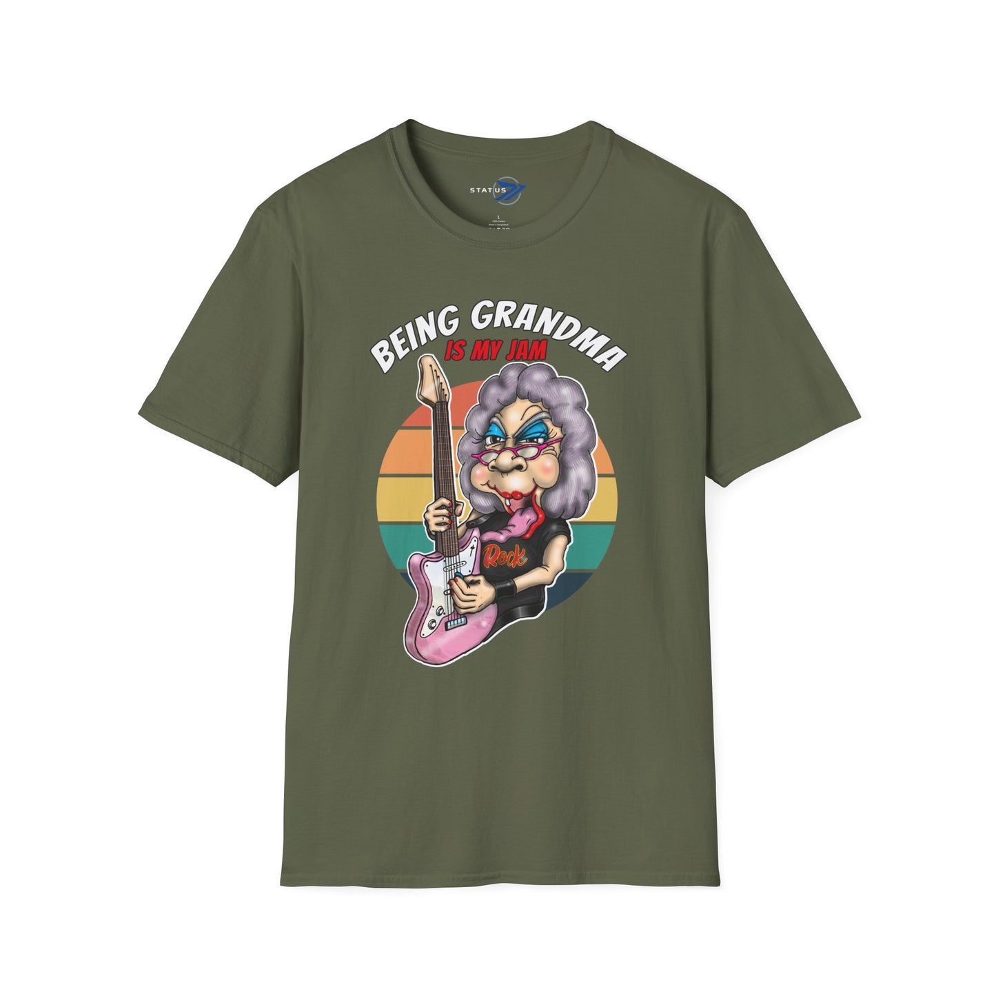Being Grandma Is My Jam T-Shirt — Retro Rocking Grandma Graphic Tee