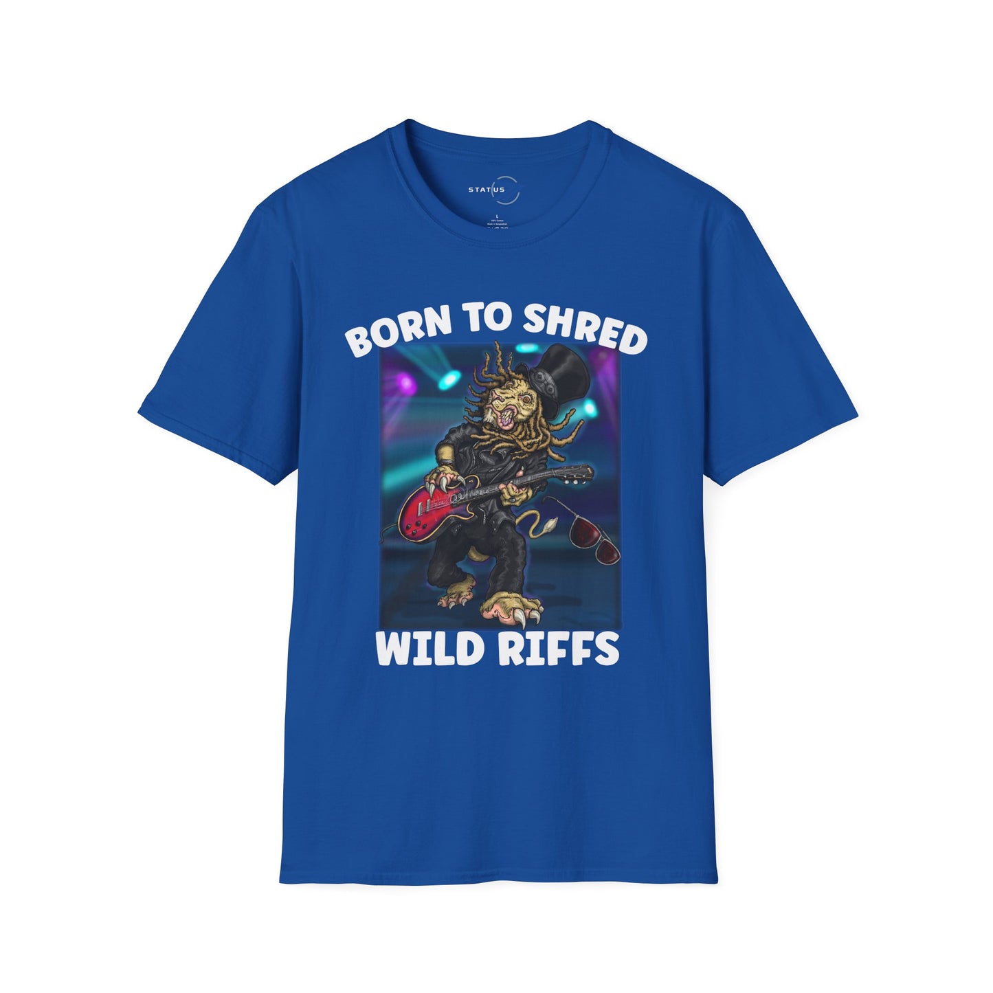 Born to Shred Guitar T-Shirt — Wild Riffs Rock Tee
