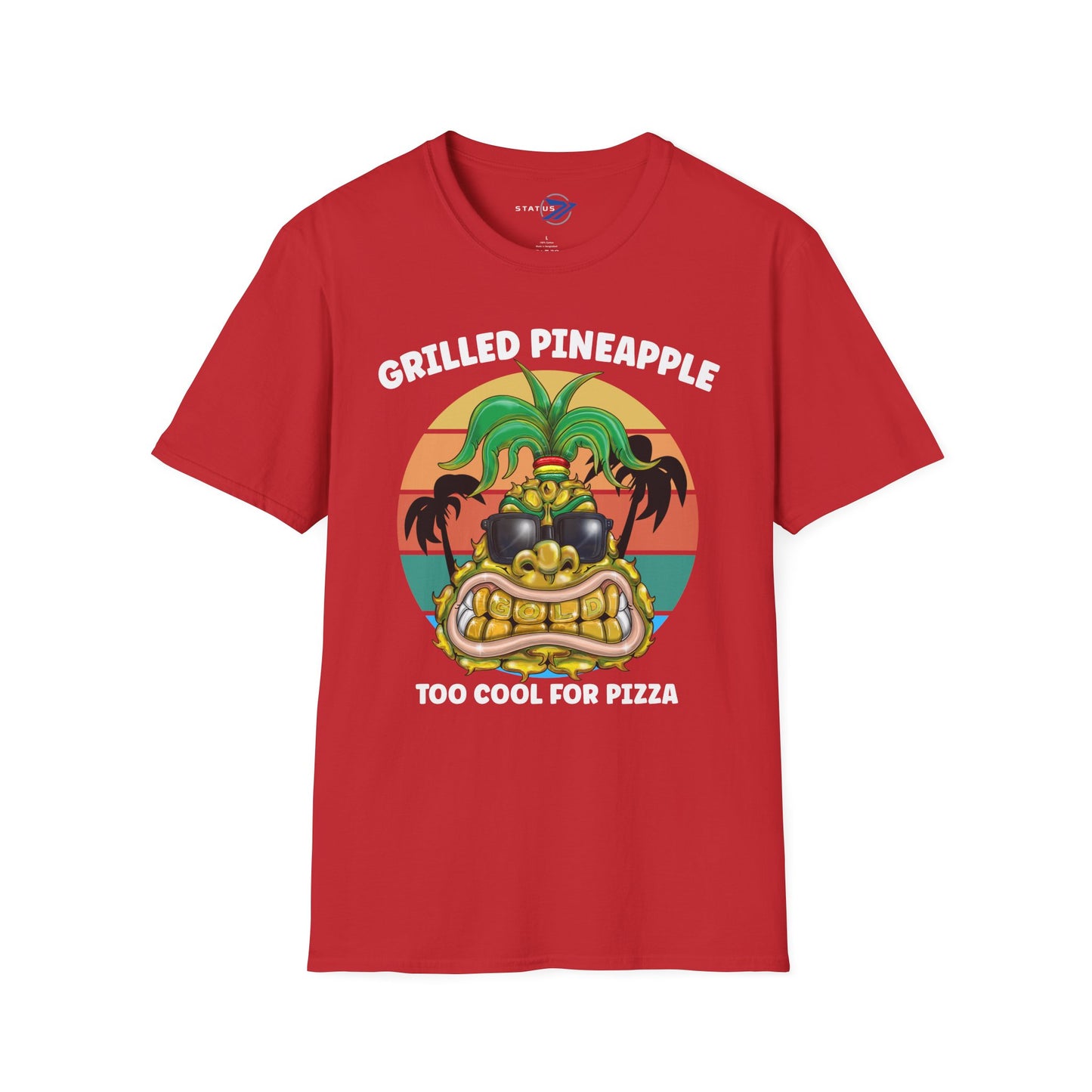 Grilled Pineapple T-Shirt — Retro Tropical Pizza Vibes