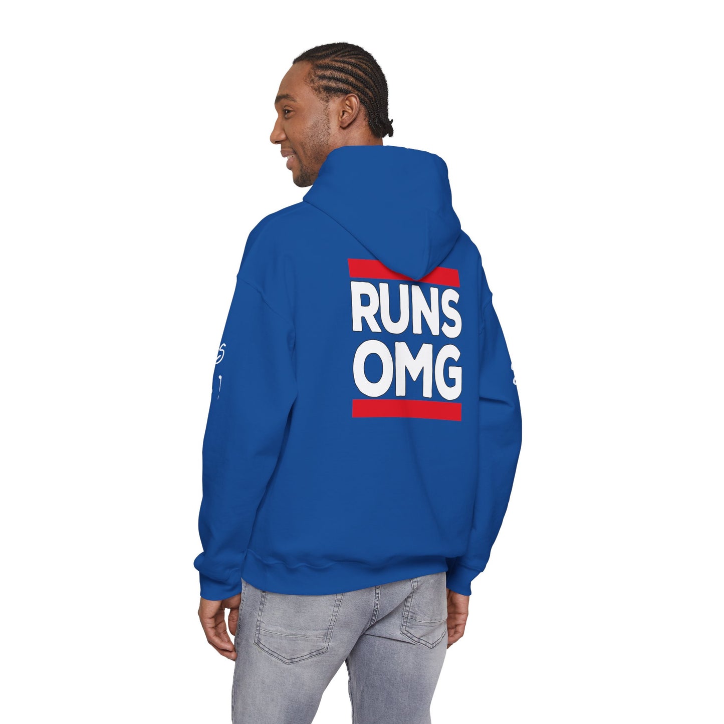Runs OMG Hoodie — Graphic Streetwear Pullover with Bold Back Print