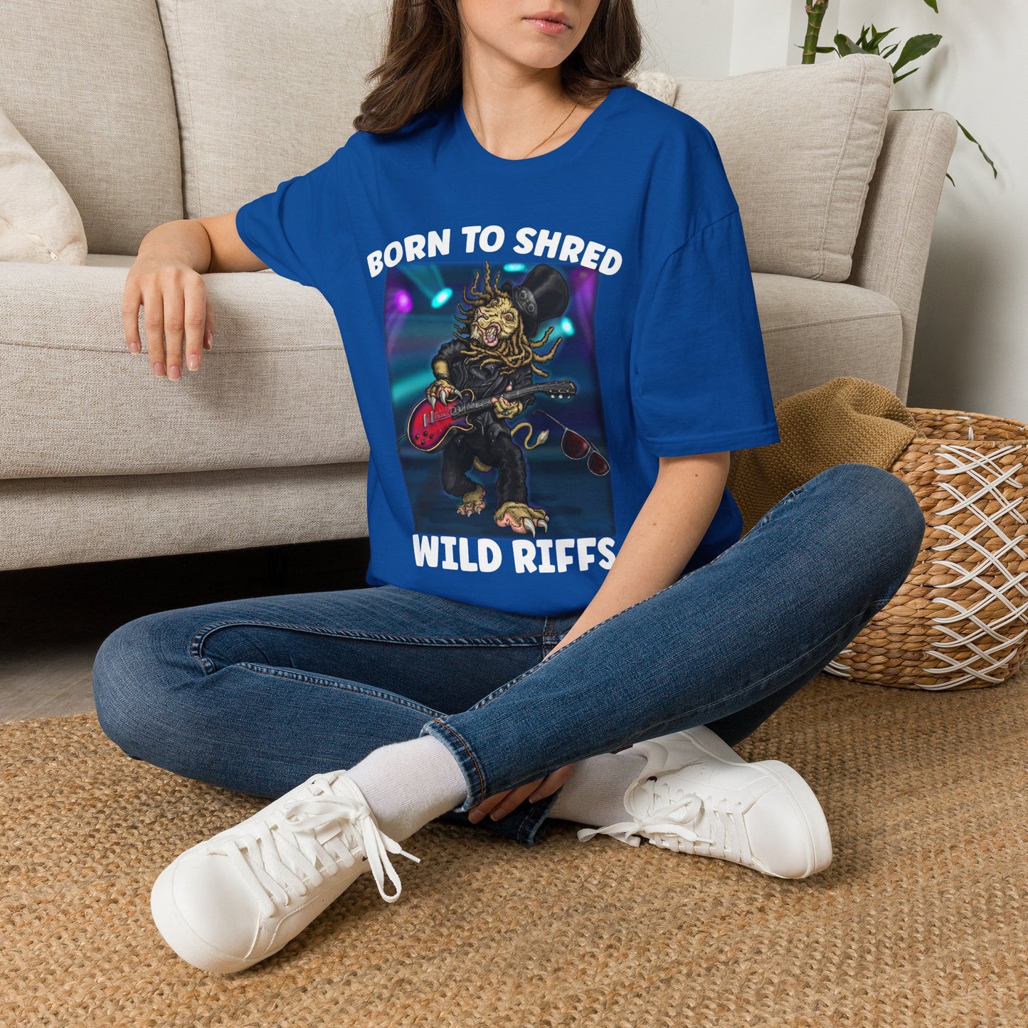 Born to Shred Guitar T-Shirt — Wild Riffs Rock Tee