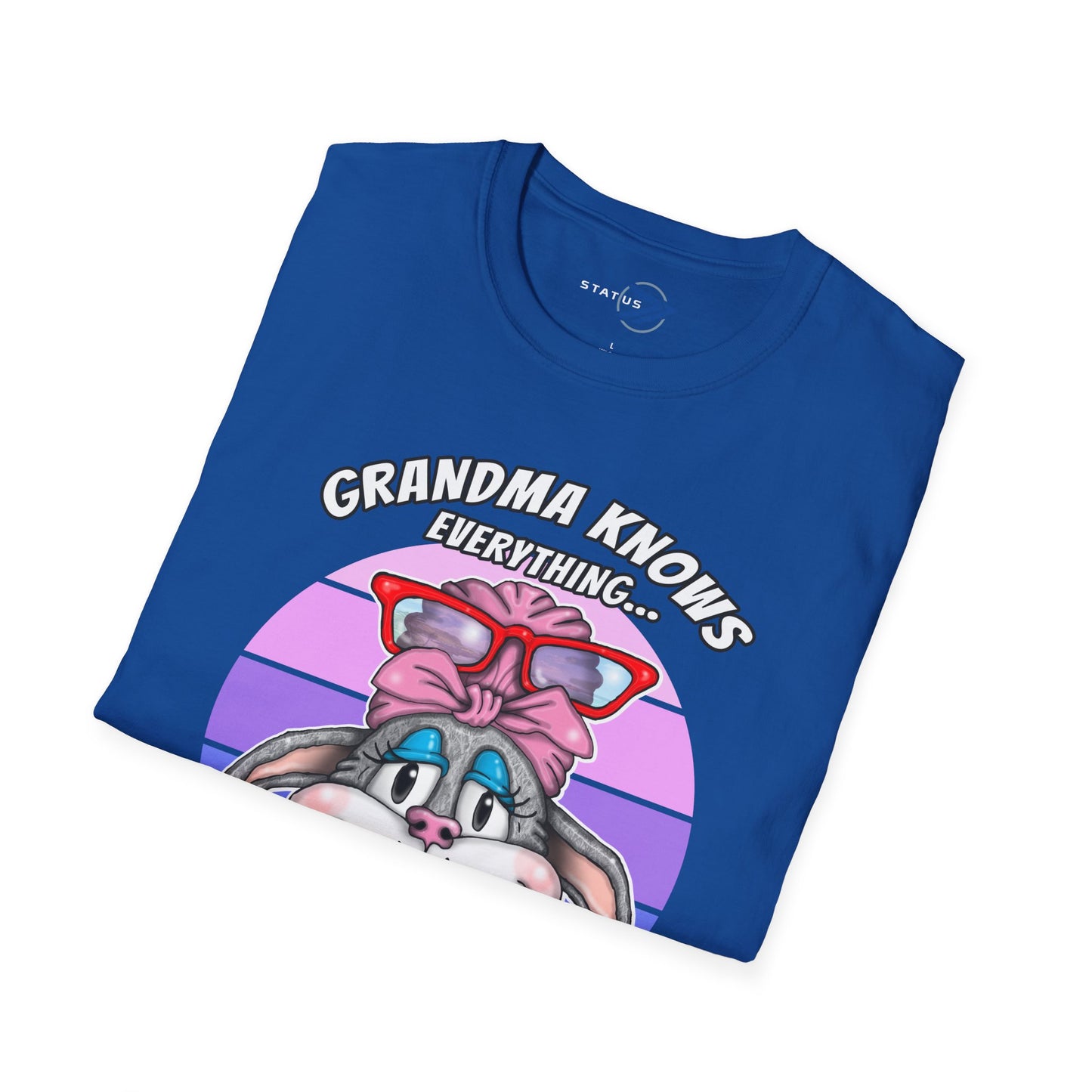 Grandma Knows Everything T-Shirt — Cute Bunny 'Now Where's My Glasses?' Gift