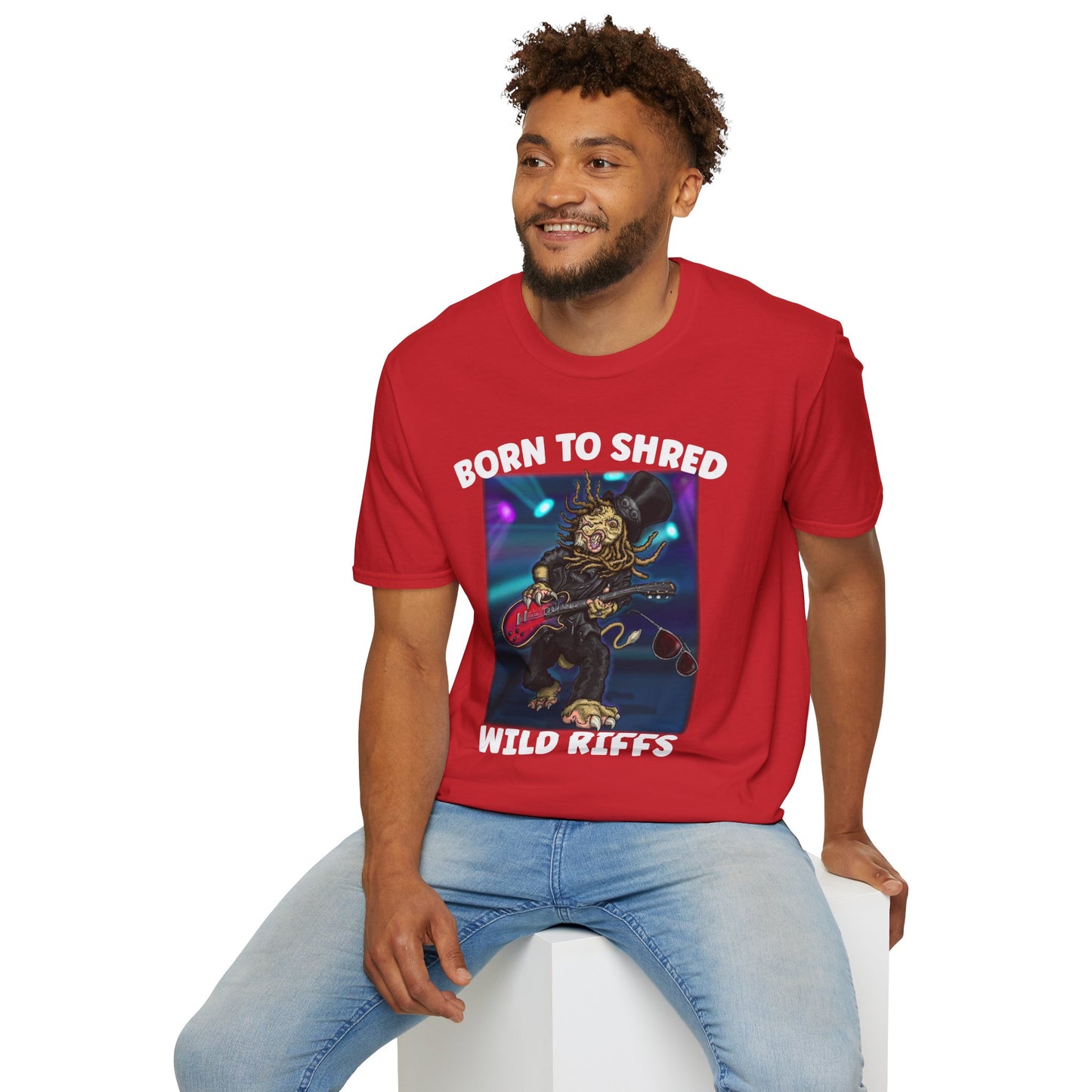 Born to Shred Guitar T-Shirt — Wild Riffs Rock Tee
