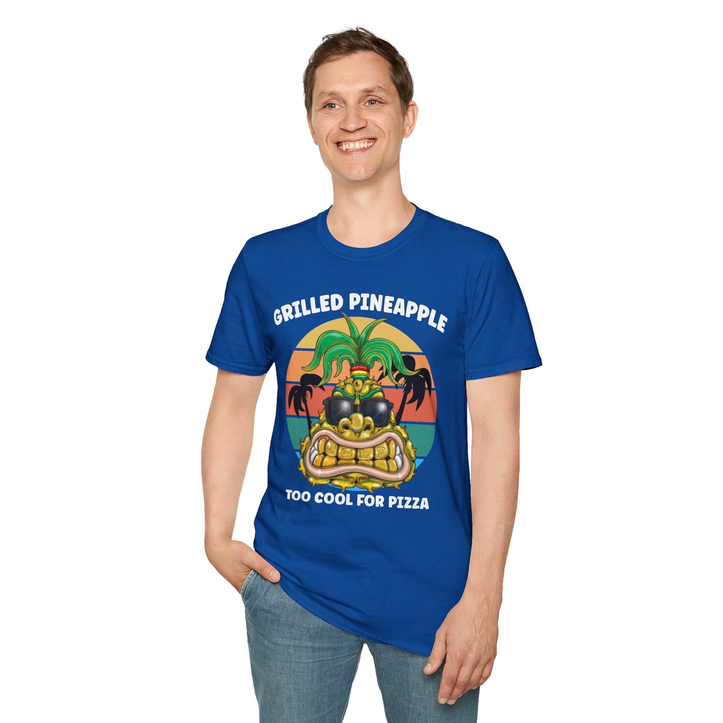 Grilled Pineapple T-Shirt — Retro Tropical Pizza Vibes