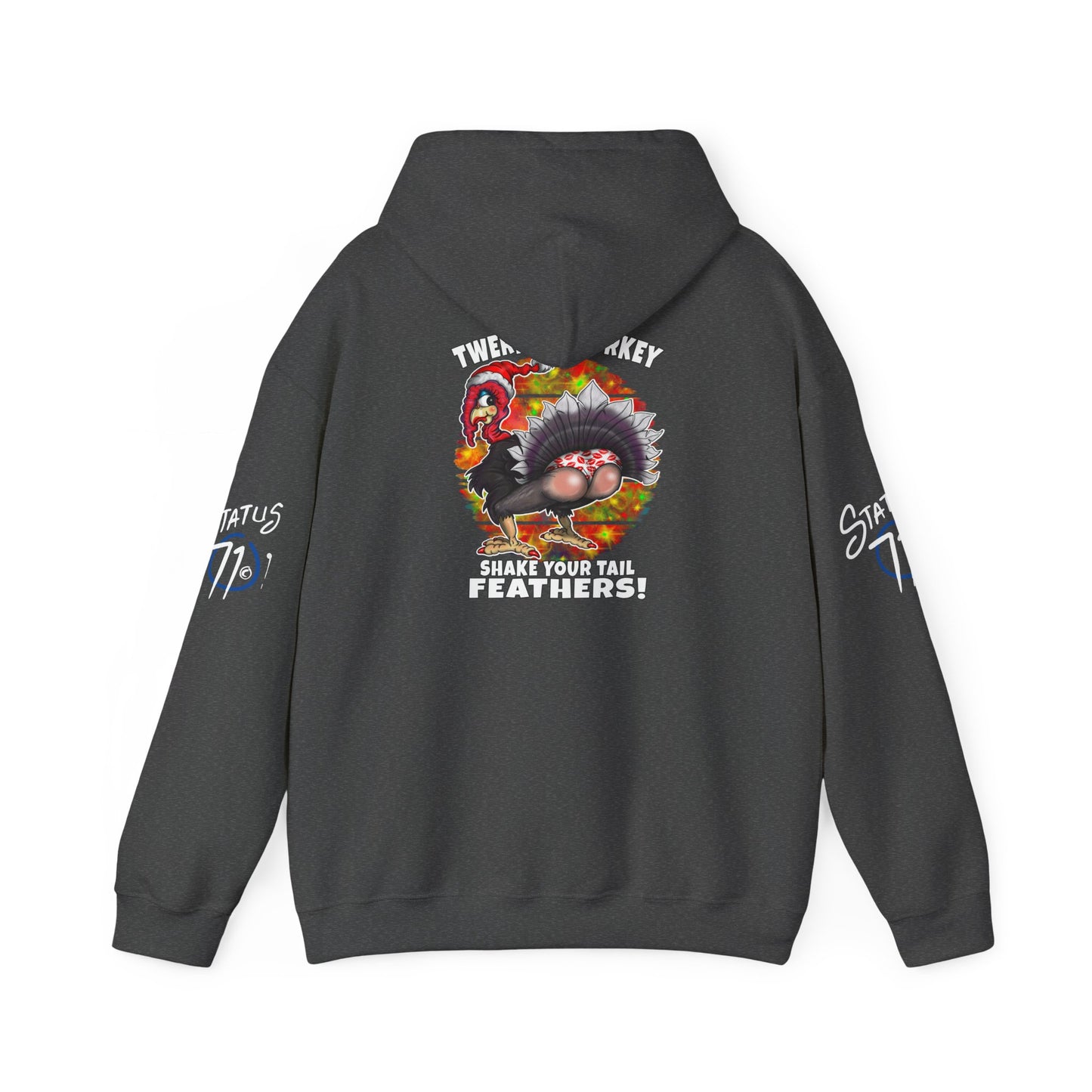Christmas Twerking Turkey Hoodie — “Shake Tail Feathers” Funny Holiday Pullover