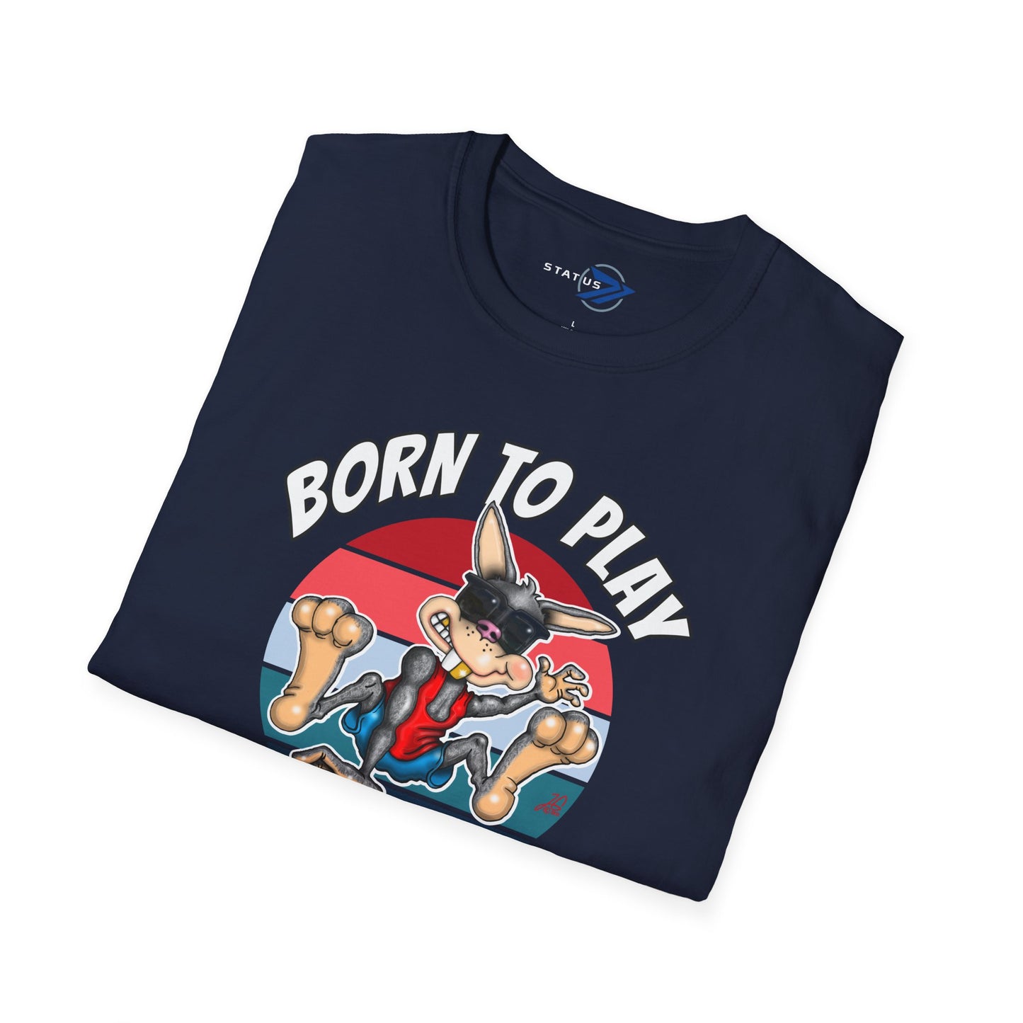 Born to Play Basketball T-Shirt — Retro Cartoon Basketball Tee