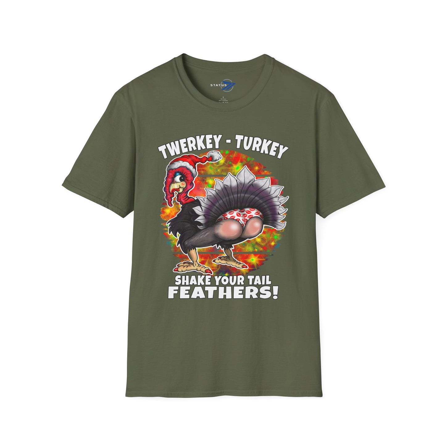Funny Christmas Twerking Turkey T-Shirt — Holiday Party Tee