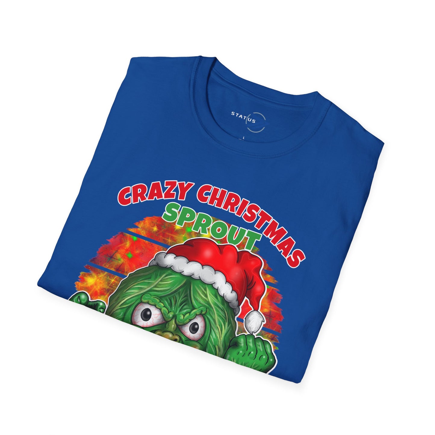 Crazy Christmas Sprout T-Shirt — “Don't Be a Hater!” Holiday Veggie Graphic Tee