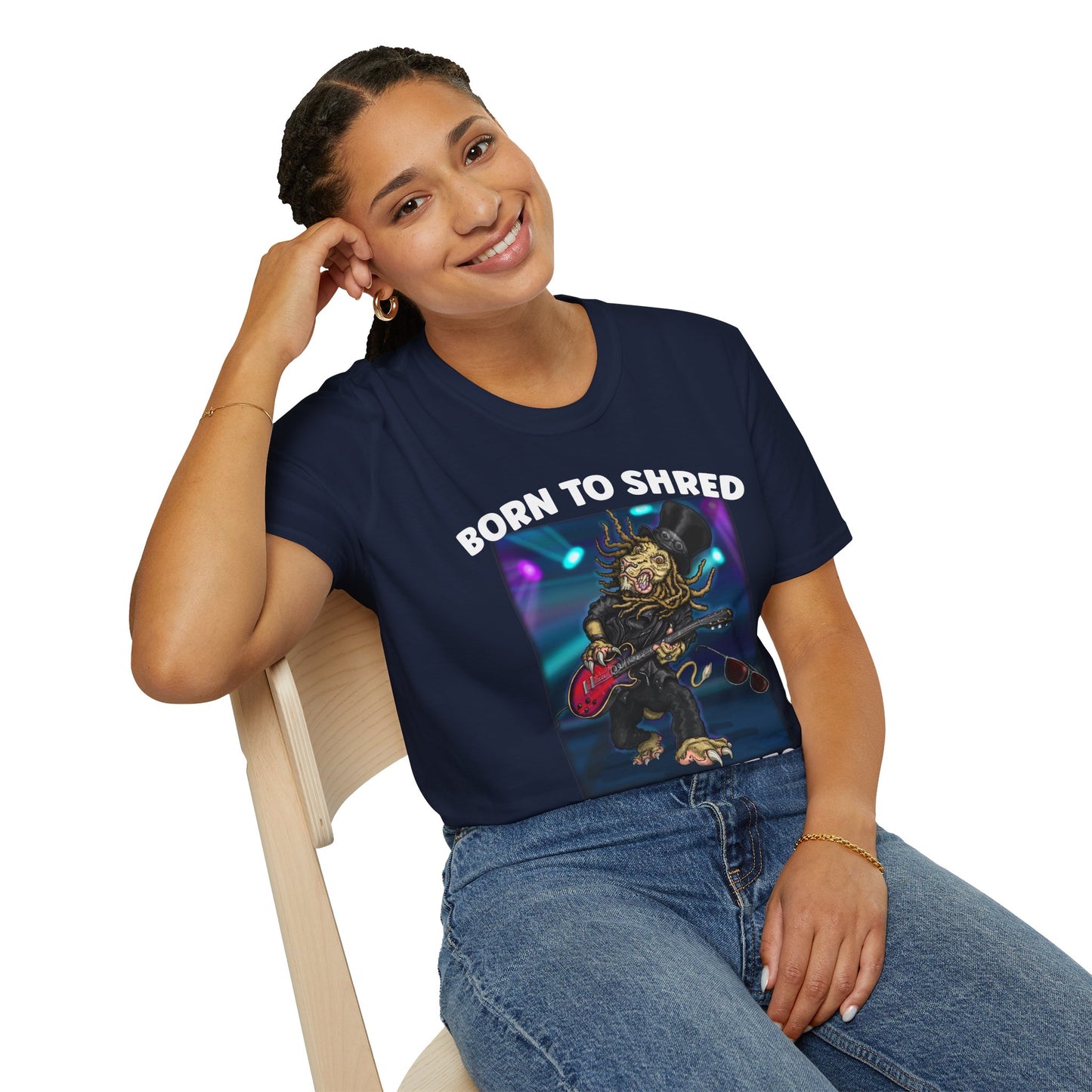 Born to Shred Guitar T-Shirt — Wild Riffs Rock Tee