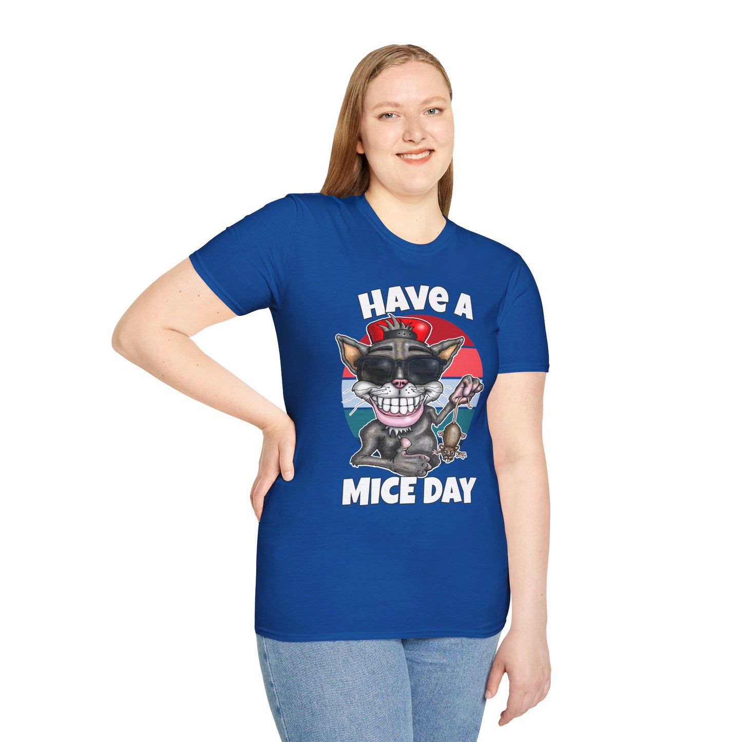 Have a Mice Day Cat Graphic T-Shirt
