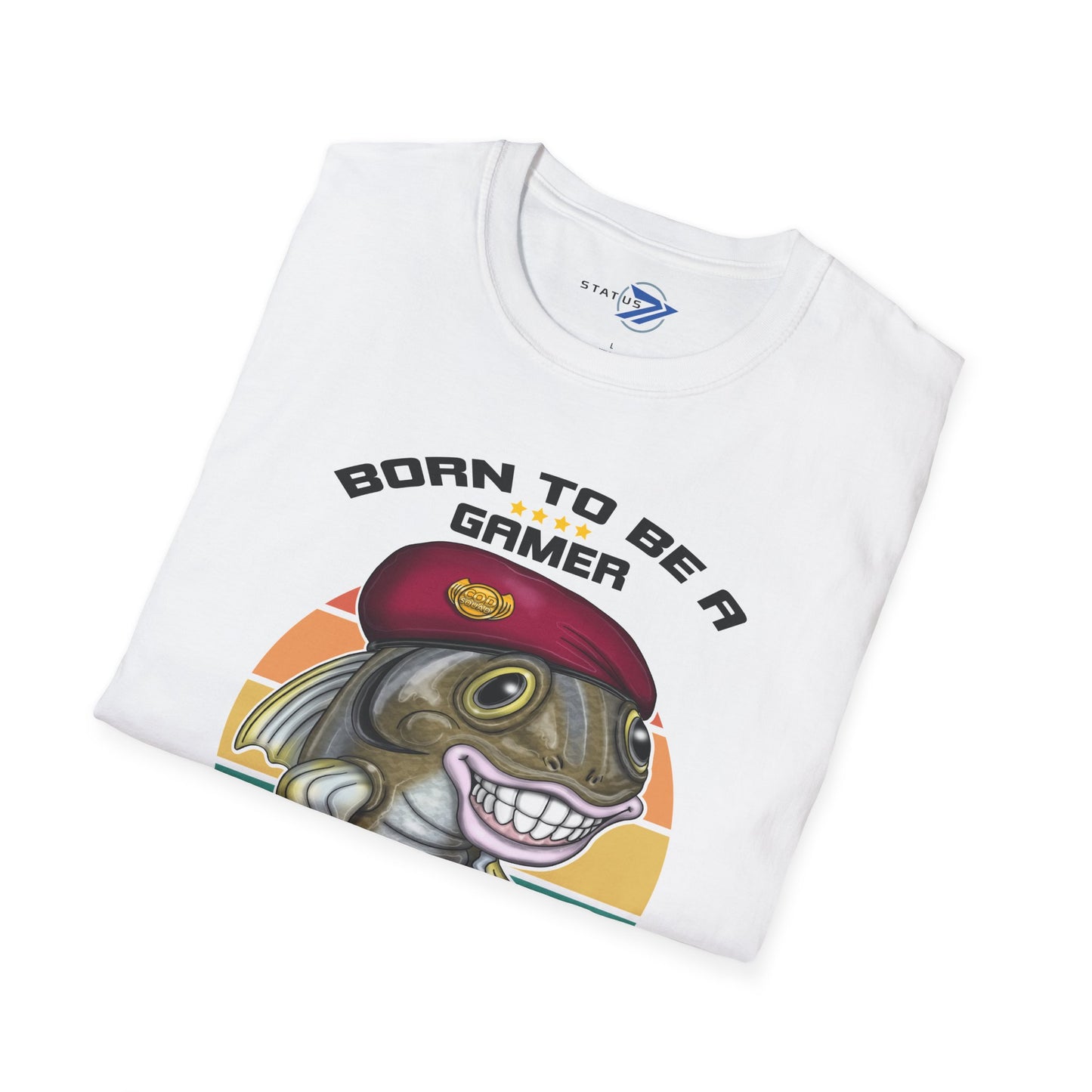 COD Veteran Gamer T-Shirt — "Born to Be a Gamer" Funny Fish Controller Tee