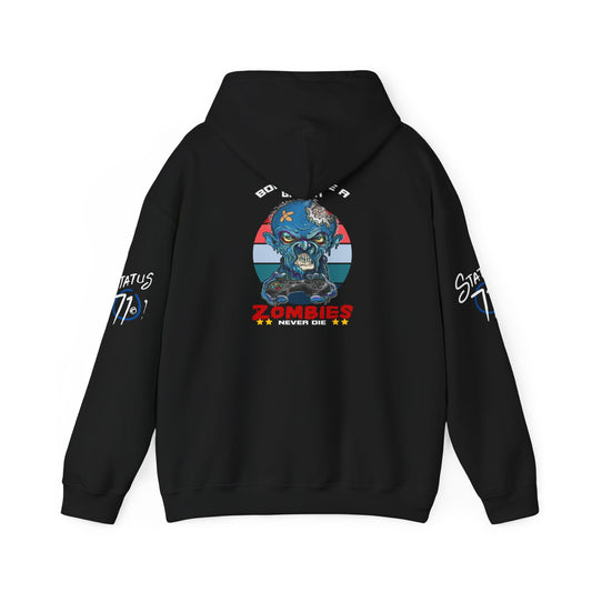 Funny Zombie Gaming Hoodie — Back Graphic Gaming Zombie Design