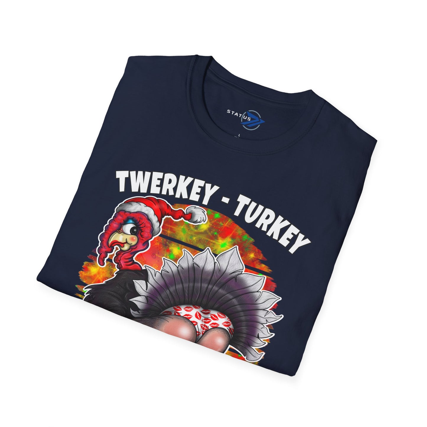Funny Christmas Twerking Turkey T-Shirt — Holiday Party Tee