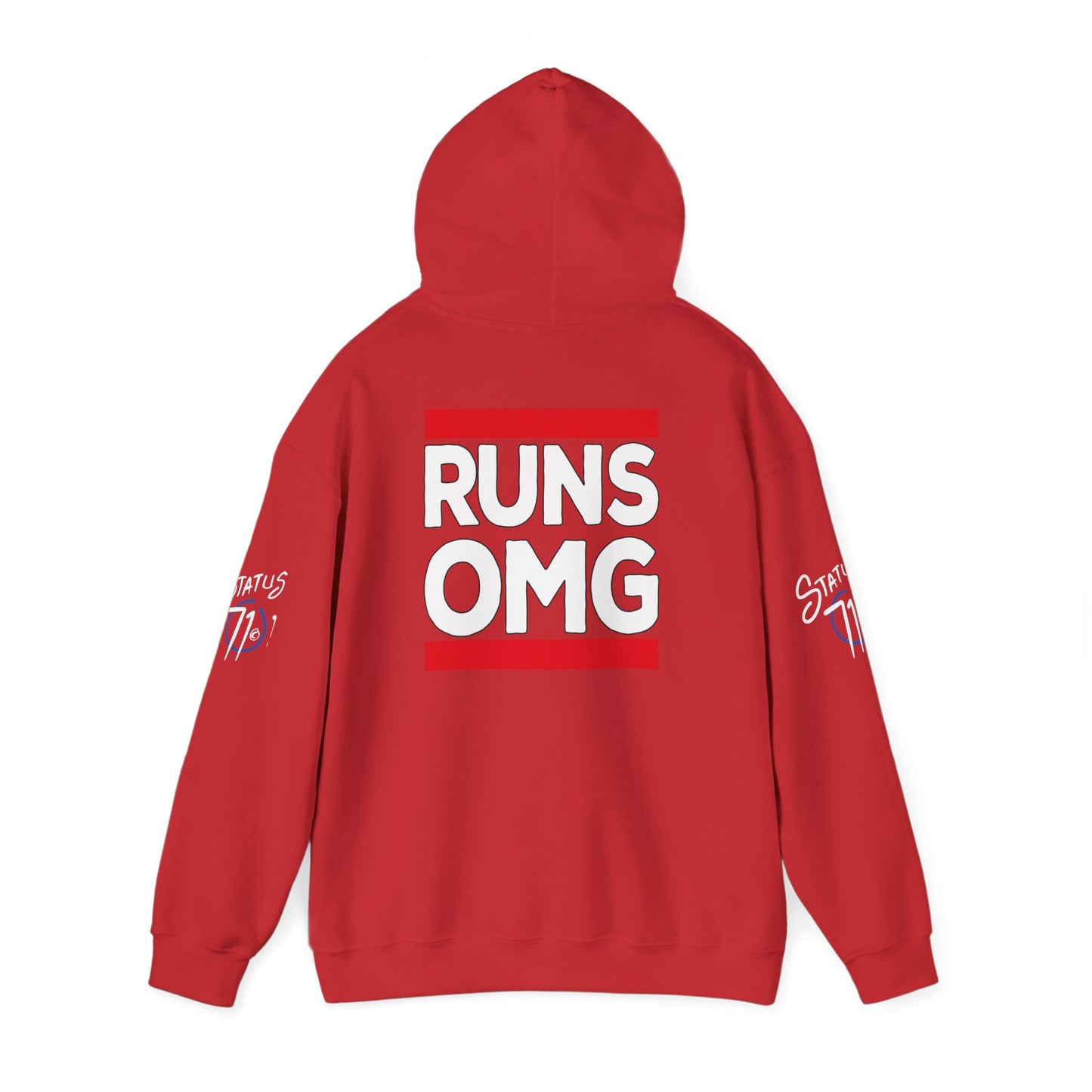 Runs OMG Hoodie — Graphic Streetwear Pullover with Bold Back Print