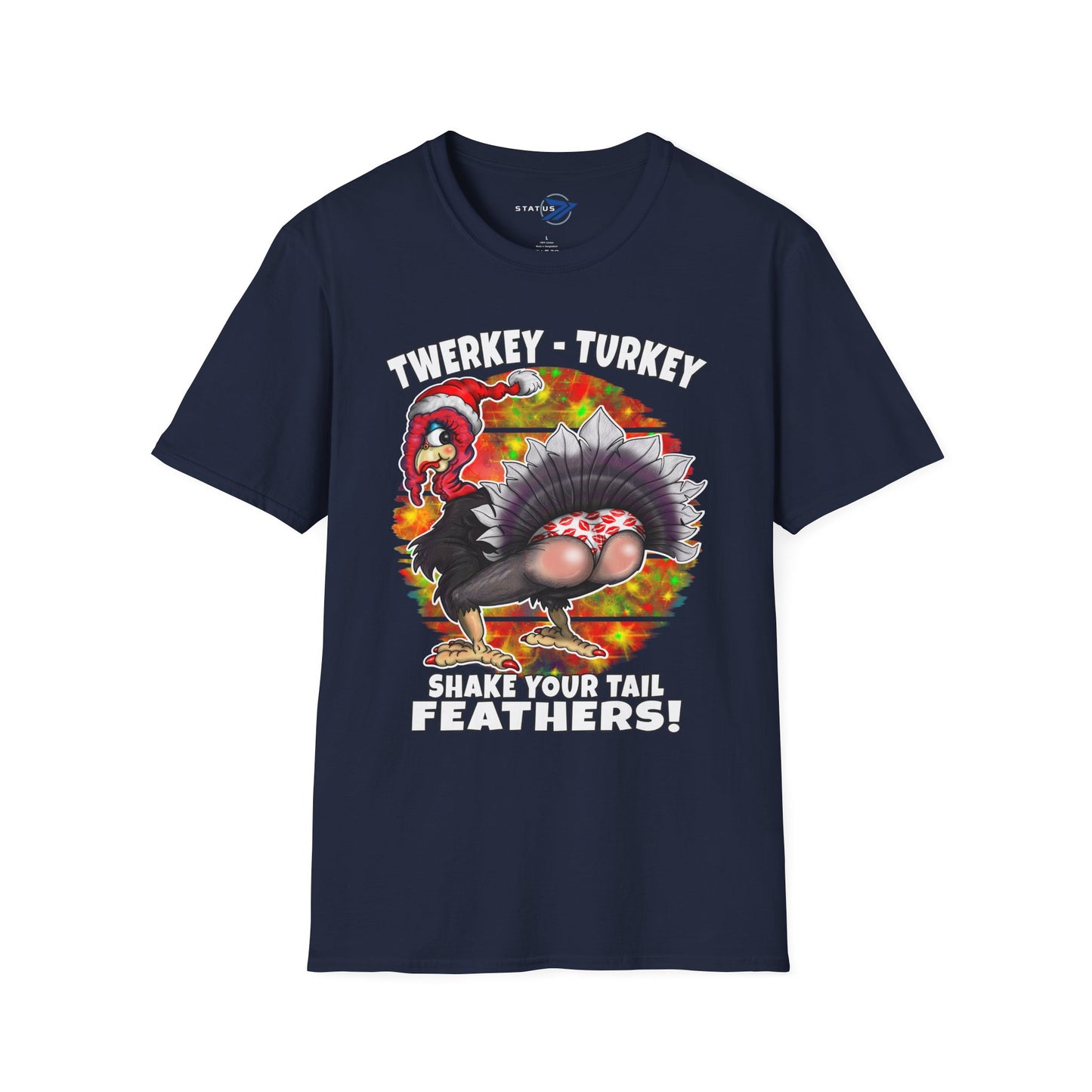 Funny Christmas Twerking Turkey T-Shirt — Holiday Party Tee