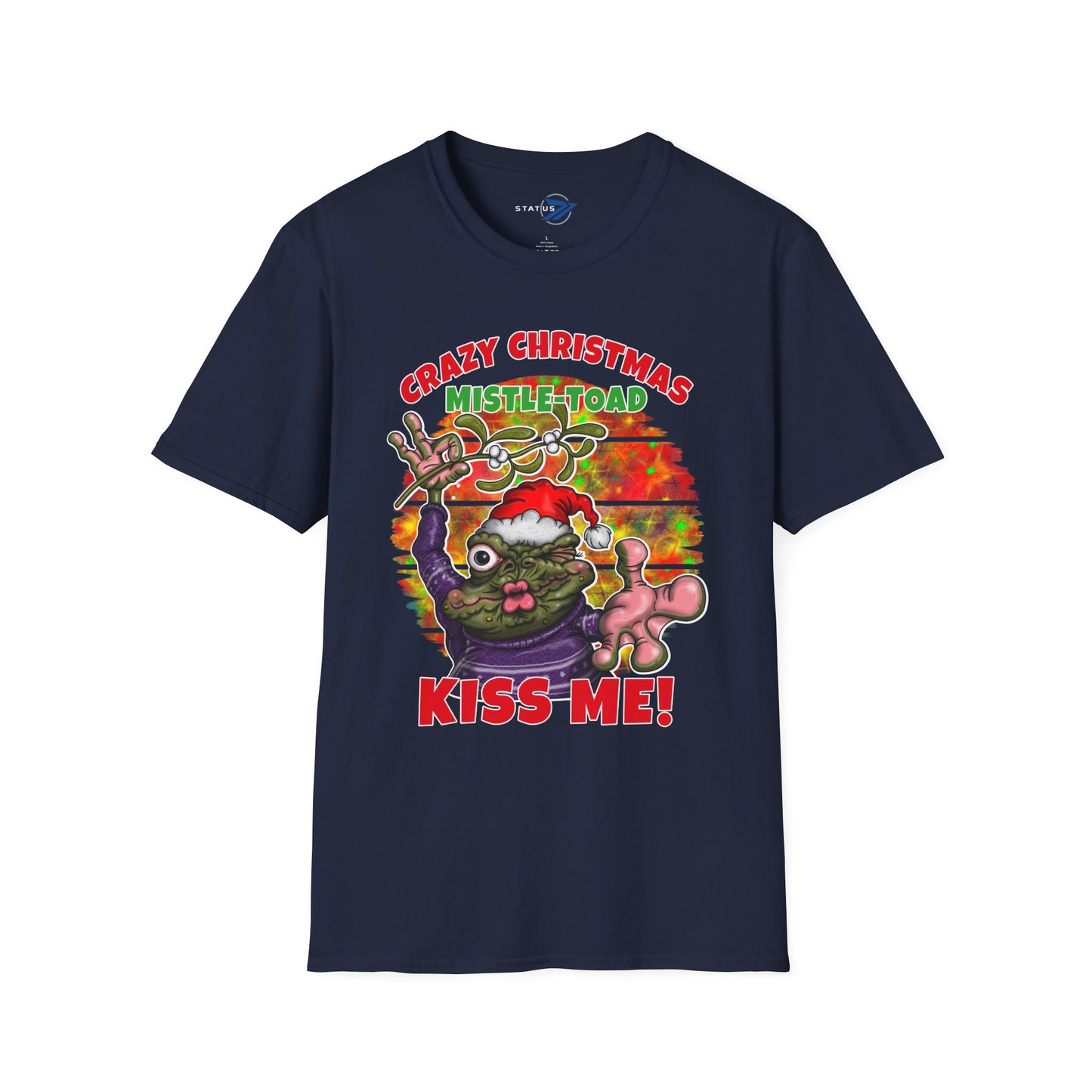 Crazy Christmas Mistle-Toad "Kiss Me" Holiday T-Shirt