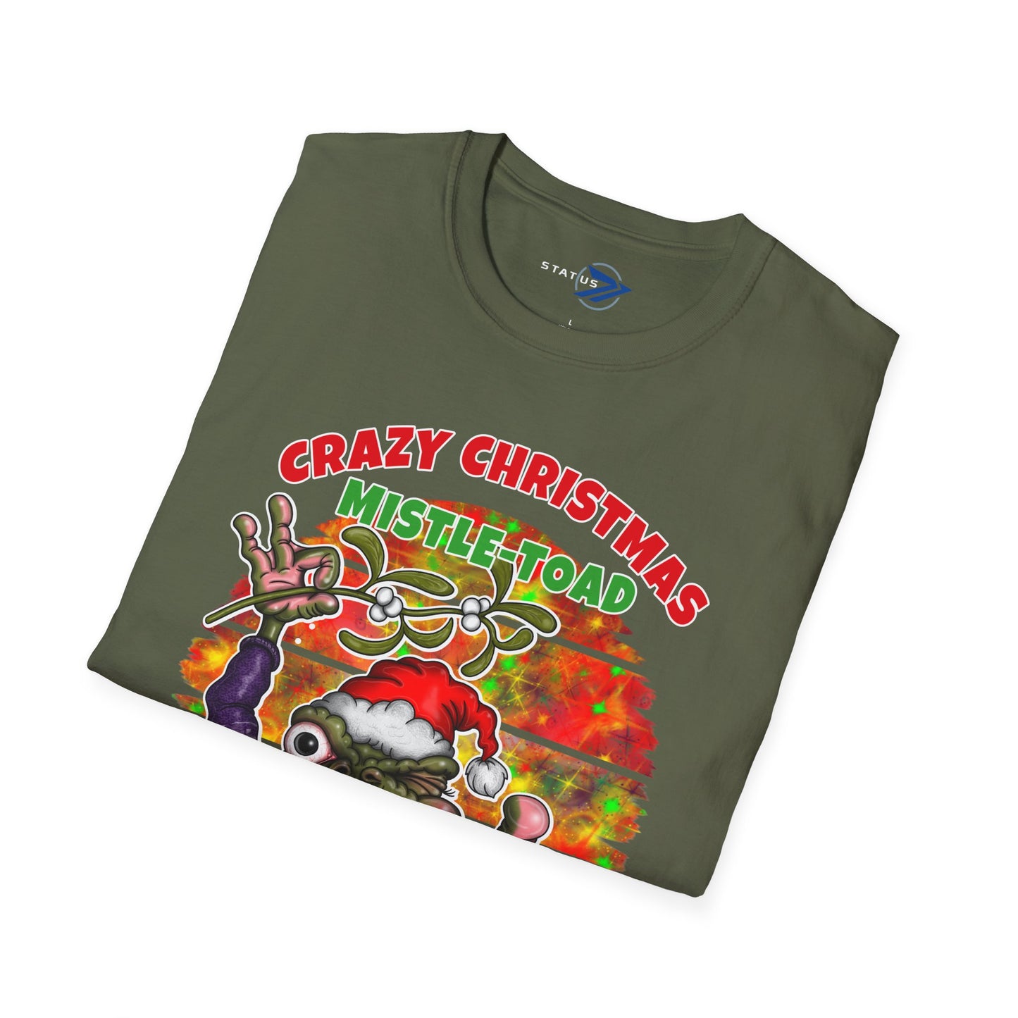 Crazy Christmas Mistle-Toad "Kiss Me" Holiday T-Shirt