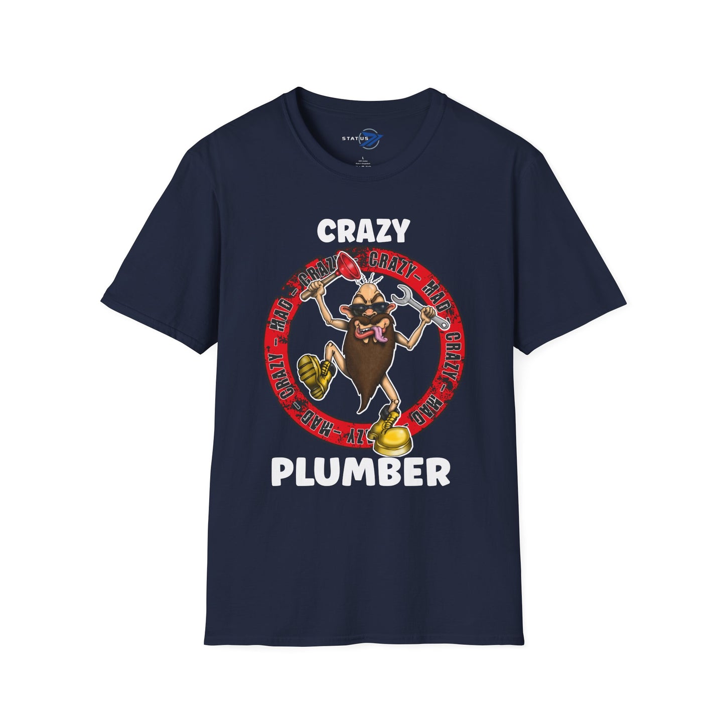 Crazy Plumber T‑Shirt — Funny Plumber Gift Tee