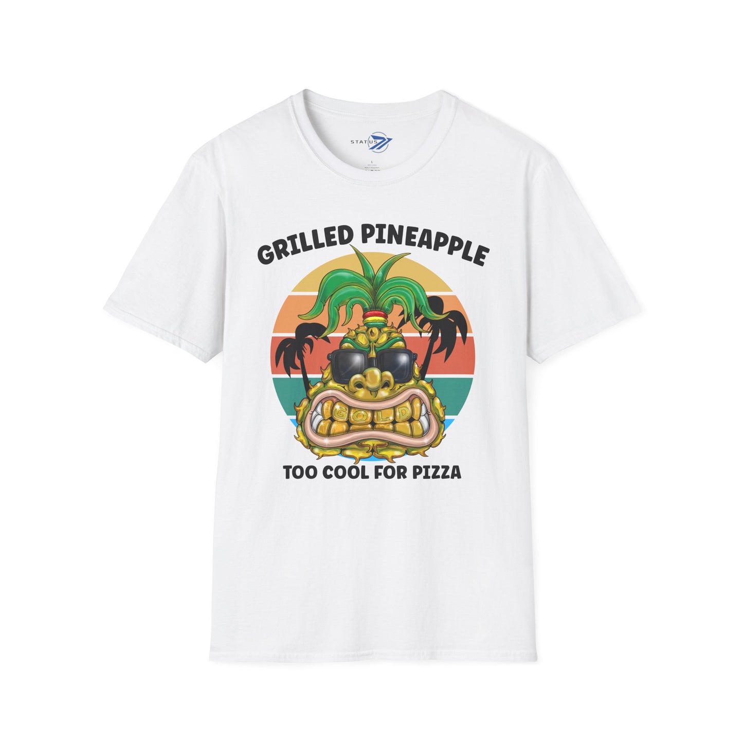 Grilled Pineapple T-Shirt — Retro Tropical Pizza Vibes