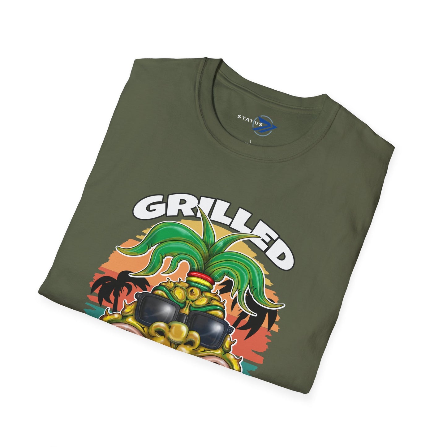 Grilled Pineapple T-Shirt – Retro Tropical BBQ Tee