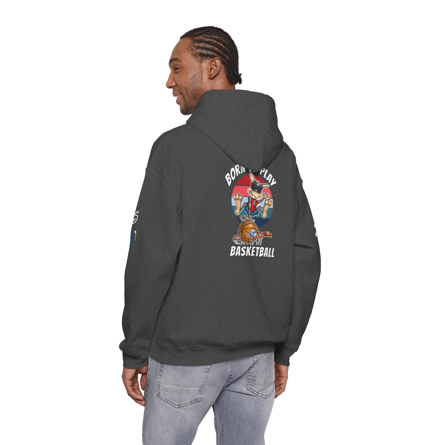 Basketball Rabbit Slam Dunk Hoodie — Born to Play Basketball Streetwear