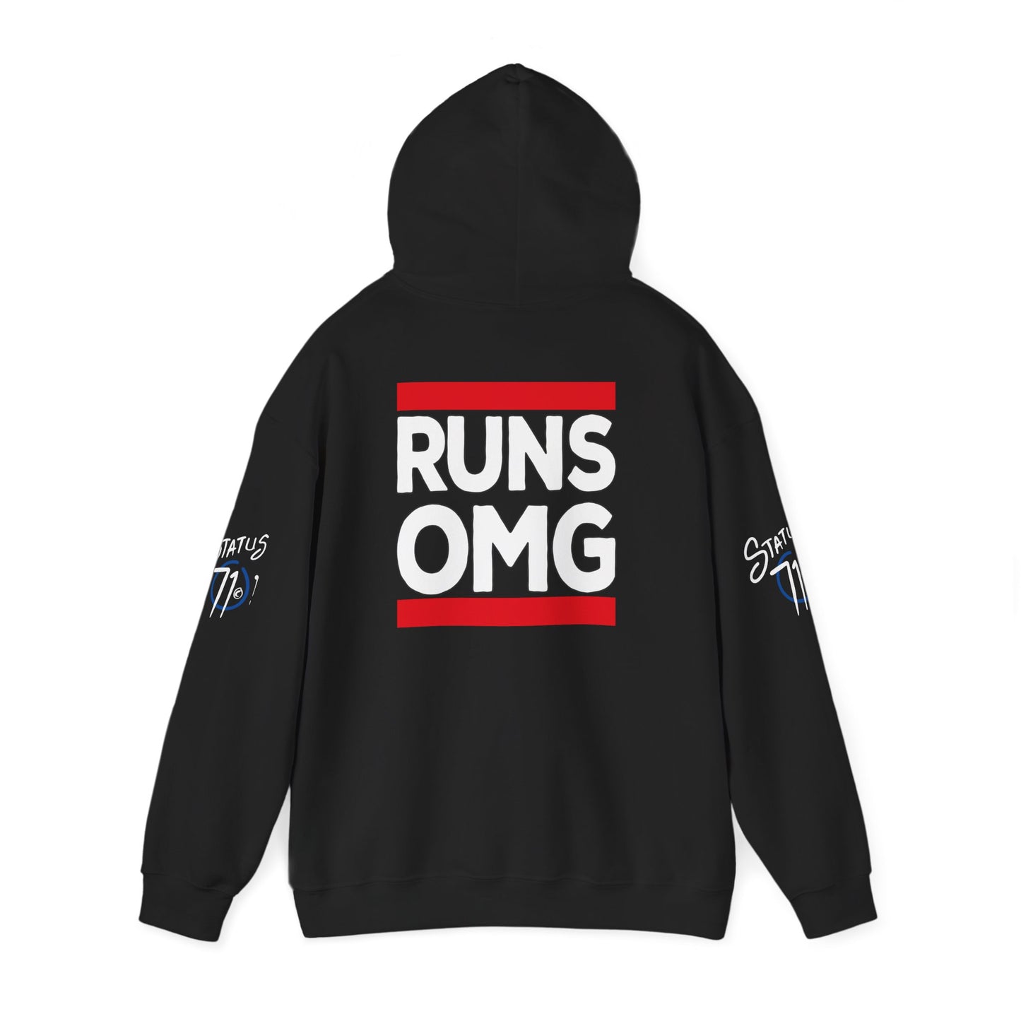 Runs OMG Hoodie — Graphic Streetwear Pullover with Bold Back Print